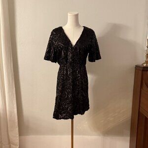 Giani Bernini Black Sequin Mini Dress